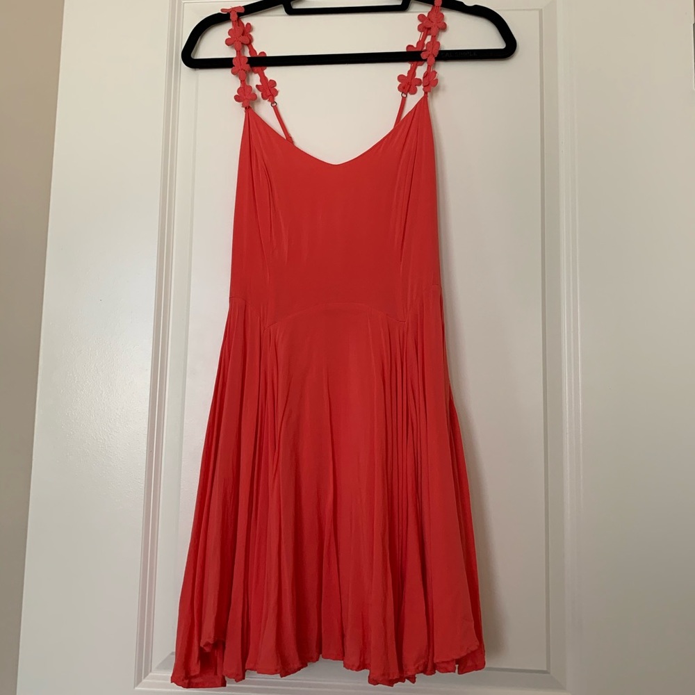 Coral Skater Dress from Urban Outfitters
